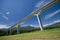 Giant bridge and the Alps