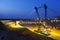 Giant Bucket-Wheel Excavator At Night