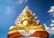 Giant Buddhawith Naga serpent temple in Singburi, Thailand