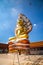 Giant Buddhawith Naga serpent temple in Singburi, Thailand