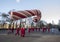Giant candy cane balloon in 2013 Macy\'s Parade