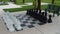 Giant Chess Set at A Pubic Resort