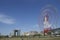 Giant colourful wheel in tokyo city