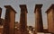 Giant columns of historical building in Egypt