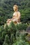 Giant copper buddha statue