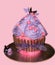 Giant Cupcake With Pink And Purple Frosting