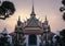 Giant demons guarding an exit in WatArun, Bangkok.