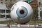 Giant eyeball sculpture