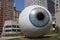 Giant eyeball sculpture