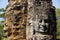 Giant faces in rock at Bayon Temple