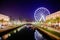 Giant Ferry Wheel and water canal at Park