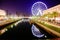 Giant Ferry Wheel and water canal at Park