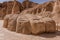 A giant foot sculpture near the  Al Khobar Caves Jebel Qarah, Al Hofuf, Saudi Arabia