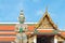 Giant at gate in Wat Phra kaew, Bangkok, Thailand