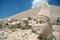 Giant God heads on Mount Nemrut. Anatloia, Turkey