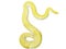 Giant gold boa snake isolate on white background