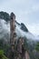 Giant granite pillars in sanqing mountain