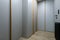 Giant gray closet on hallway