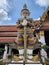 The giant guarding the temple\\\'s door at Wat Phra Kaew 11th name, cakravarti,