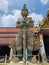 The giant guarding the temple\\\'s door at Wat Phra Kaew, the 1st person named Ravana,