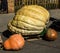 Giant Halloween Pumpkins On Display