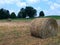 Giant Hay Rolls on Rural Farm