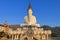 Giant image of buddha at temple on the mountains