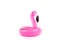 Giant inflatable Flamingo on a white background, pool float party,