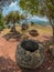 Giant Iron Age stone jars on wooded hill. Xiangkhoang Plateau, L