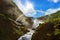 Giant Kjosfossen waterfall in Flam - Norway