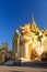 Giant lions at Shwedagon pagoda