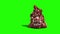 Giant Monster Poop Walks Green Screen 3D Rendering Animation