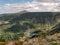 Giant Mountains panorama. View to Sniezka peak.