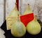 Giant Onions in Vegetable competition at english village agricultural show, UK 
