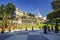 Giant Outdoor Chessboard in Portmeirion, UK