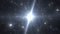 Giant Quasar Star Emits Glow Energy Particles in Deep Outer Space - Abstract Background Texture