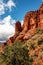 Giant red rock mountains dominate the scenery, Sedona, AZ, USA