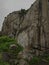 Giant rock formations in a nature reserve with humid weather