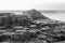 The Giant`s Causeway Black and White