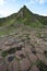 Giant\'s Causeway stones and mountain