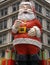 Giant Santa Claus on building