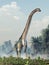 Giant Sauropod Walking Towards You