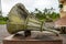 A Giant Speaker Display In Front Of The Exhibition Hall In Hien Luong Bridge Relic, Vietnam.