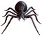 Giant Spider top view 3D illustration
