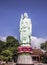 Giant standing buddha in white