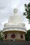 Giant statue of Buddha sitting in the pagoda Long Sean. Nha Trang, Vietnam