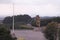 Giant Statue and a flag`s stick at Centro Ceremonial Otomi in Estado de Mexico