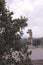 Giant Statue and a tree at Centro Ceremonial Otomi in Estado de Mexico