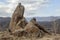 Giant stone fragments in the mountain near the Thracian tomb.