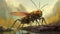 Giant Stonefly In Craig Mullins Style
